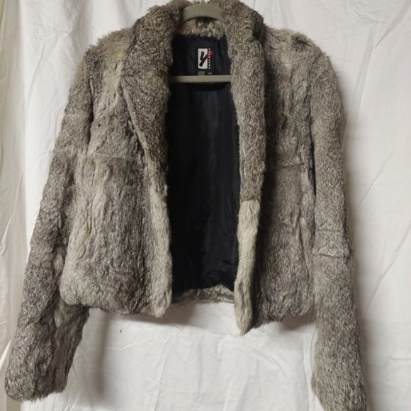 Womans Y Exchange Rabbit Fur Coat sz Small - Picture 1 of 9